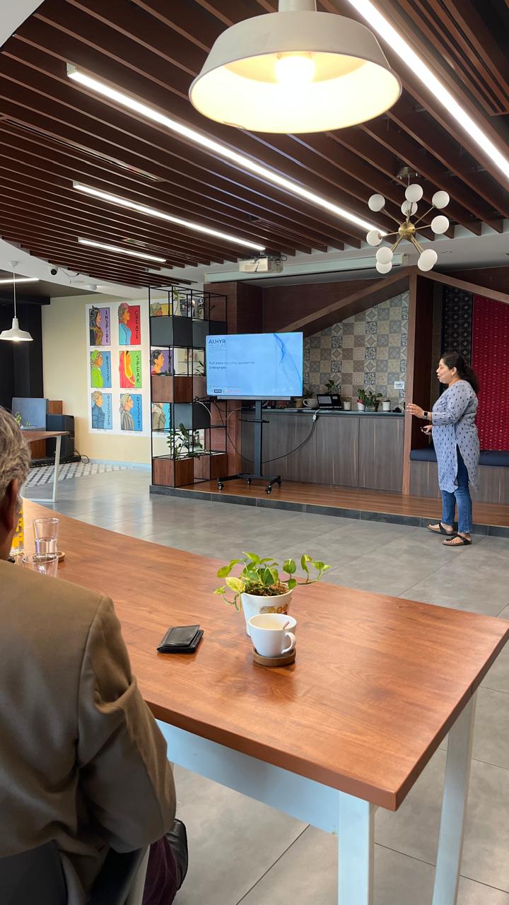 Team demonstrating AI interview technology